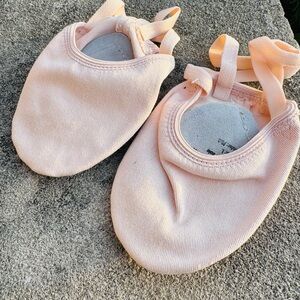 DANCEYOU Pirouette Lyrical Half Sole Ballet Jazz Practice Dance Shoes Sz L